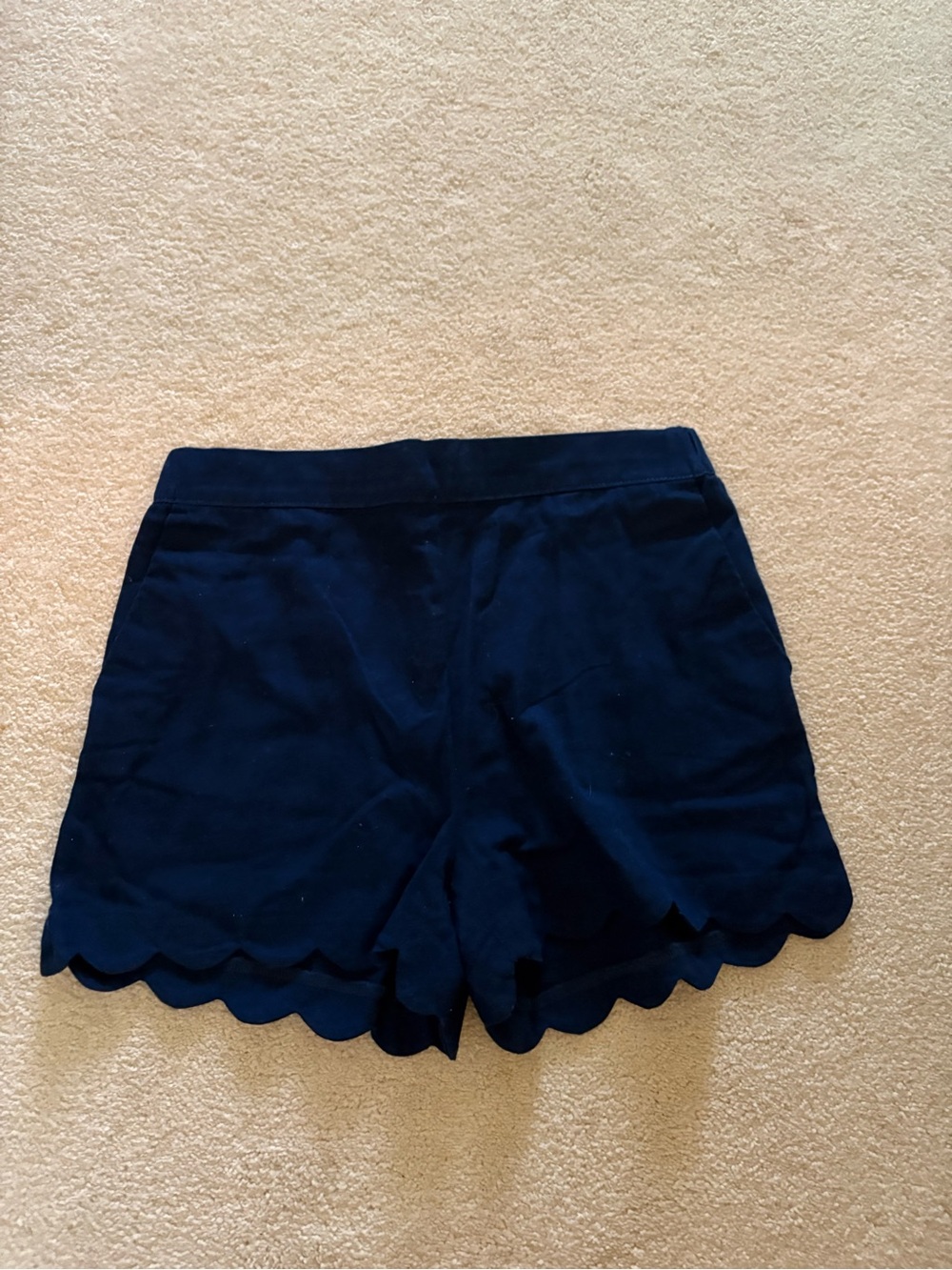 Crew cuts Scalloped Hem Shorts in Navy